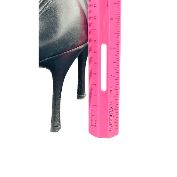 ✨ Jimmy Choo Black Leather Pointed Toe Stiletto Pumps 3.5" Heel EU 38.5 - Picture 2 of 5